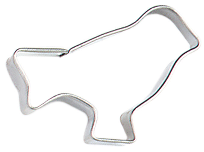 Klein-Ausstecher Vogel stehend