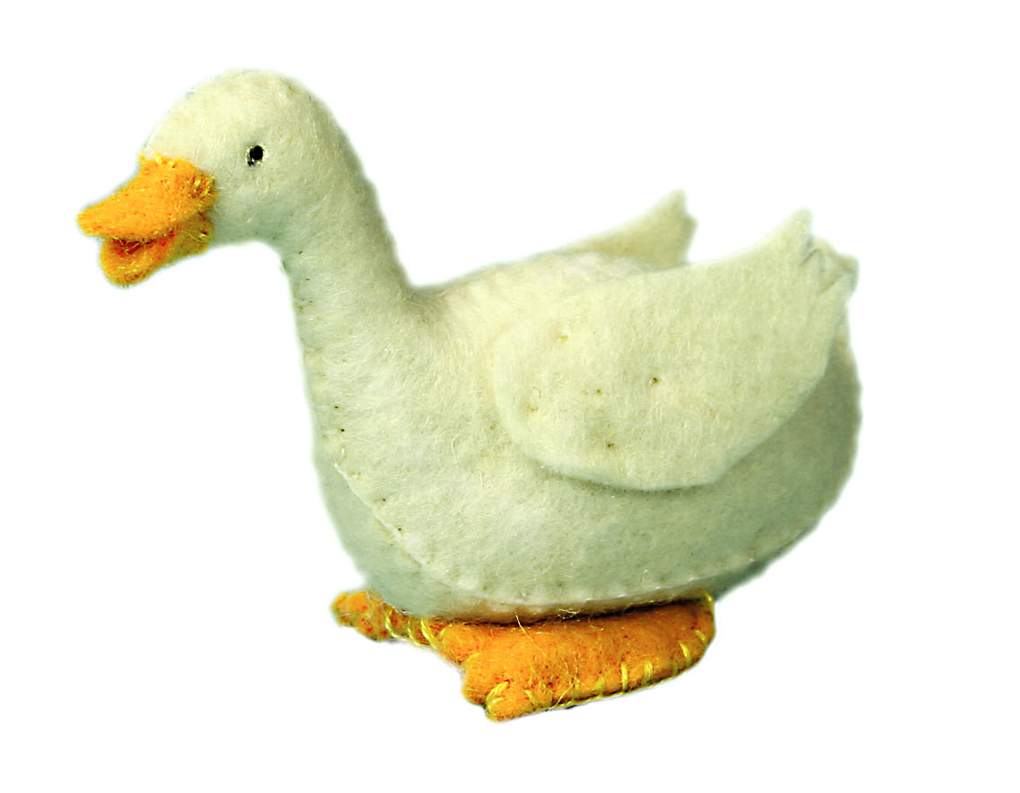 Filztier „Ente groß weiß“