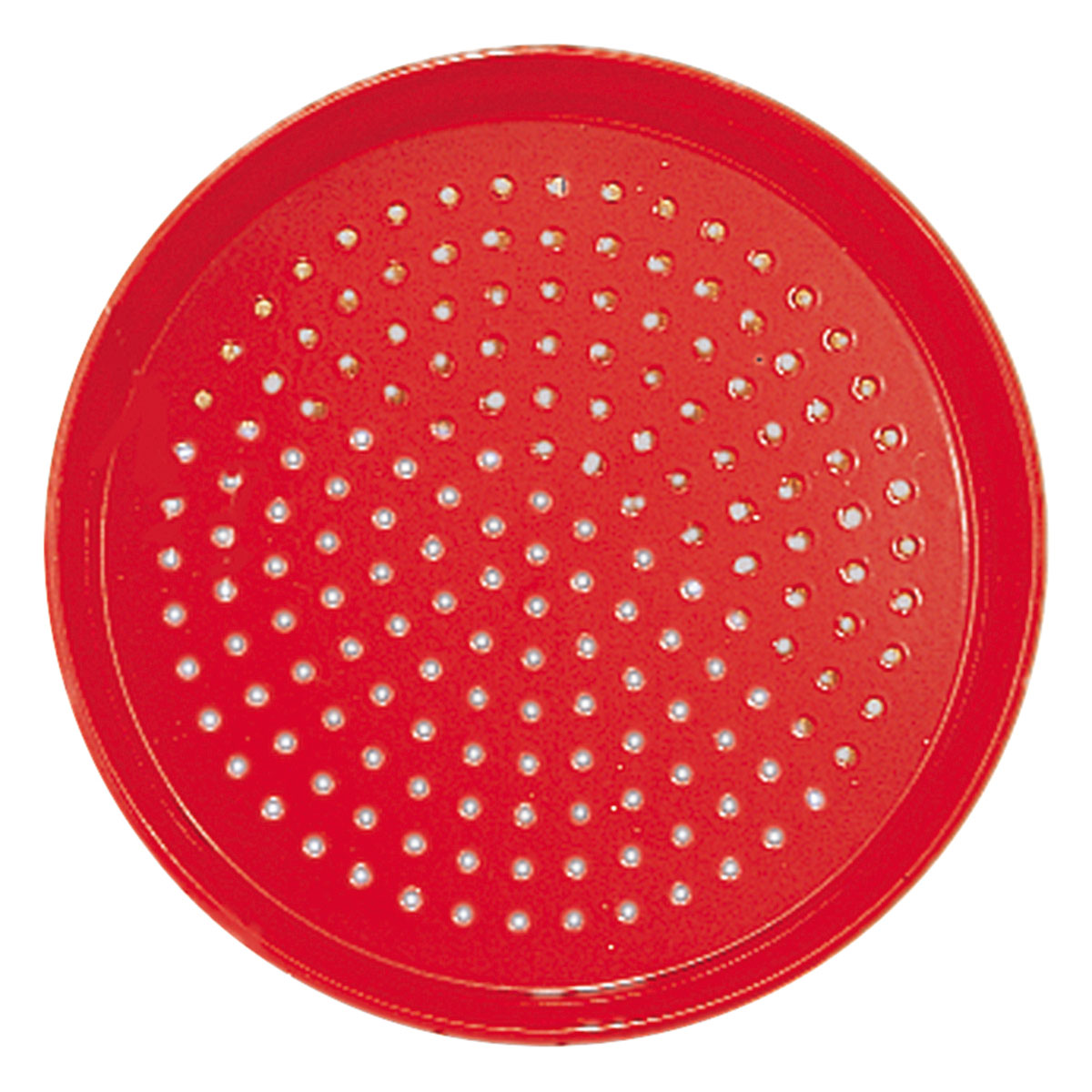 Sandsieb aus Metall, rot