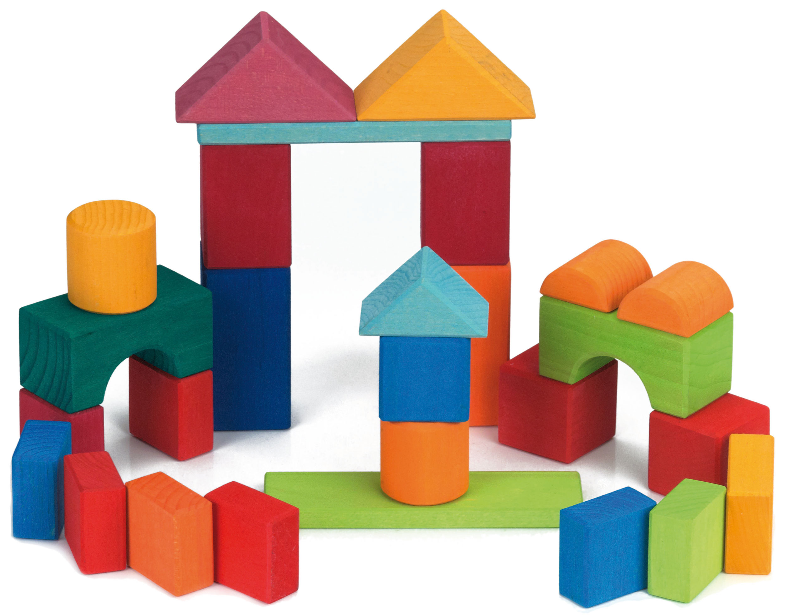 Spielklötze im Baumwollnetz