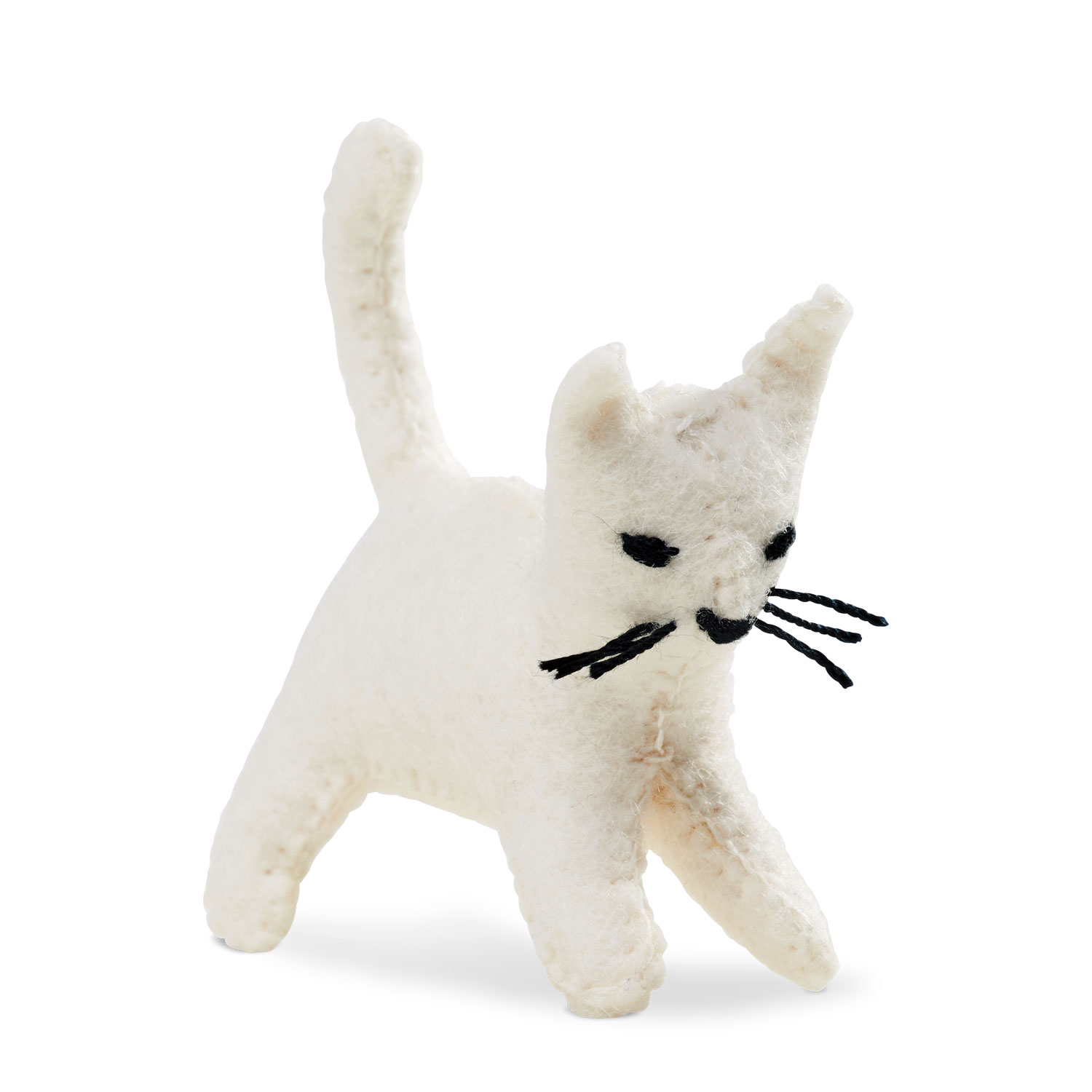 Filztier „Katze weiß“