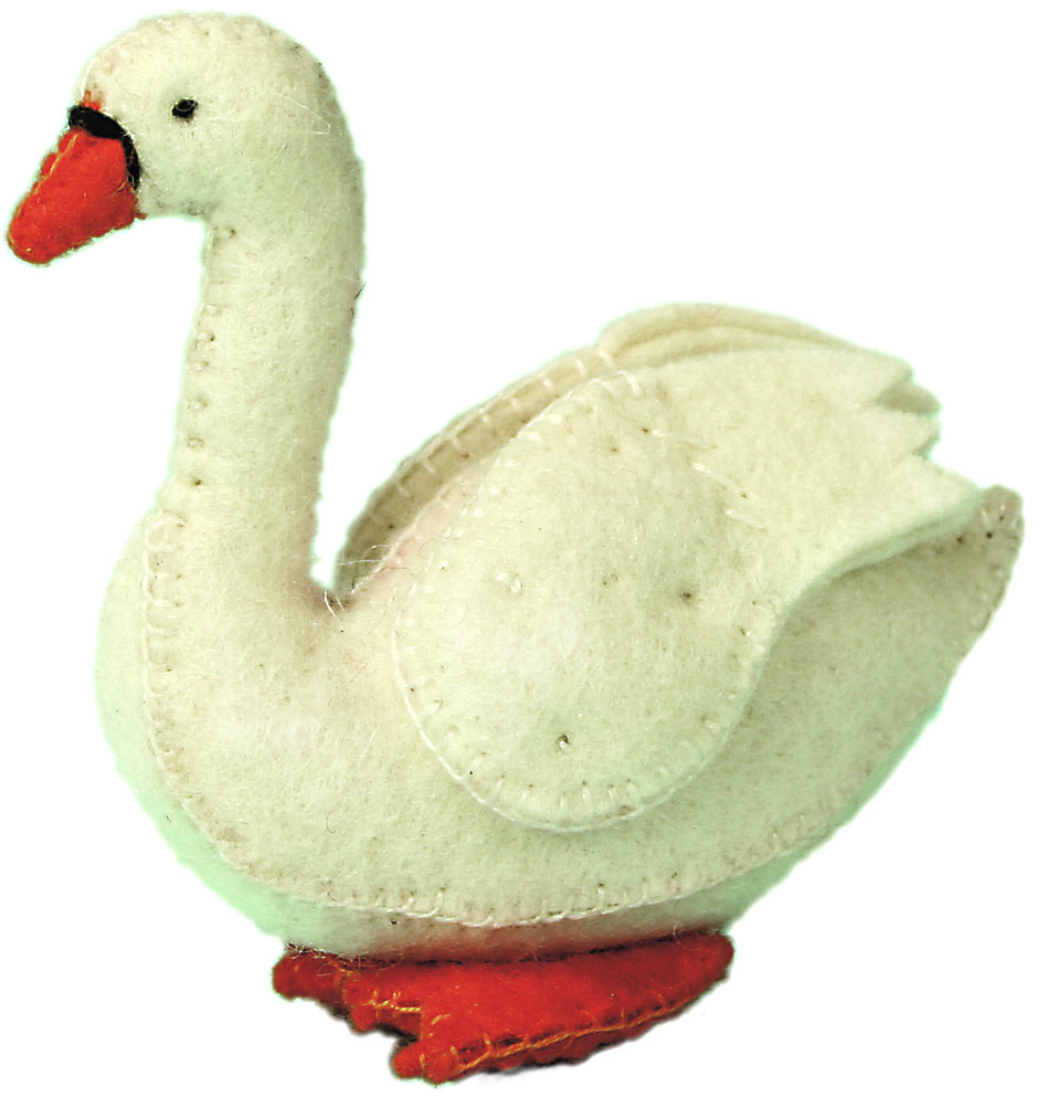 Filztier „Schwan groß, weiß“ Filztier „Schwan groß, weiß“
