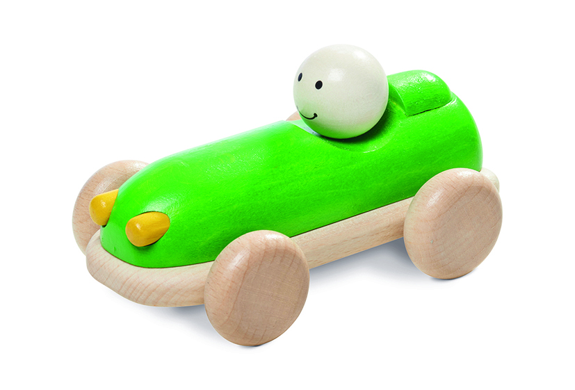 Holzauto Racer, hellgrün