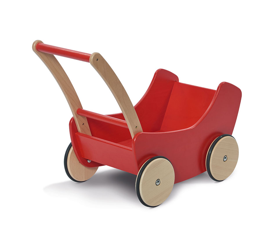 Puppenwagen aus Buchenholz