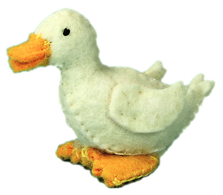 Filztier „Ente klein, weiß“