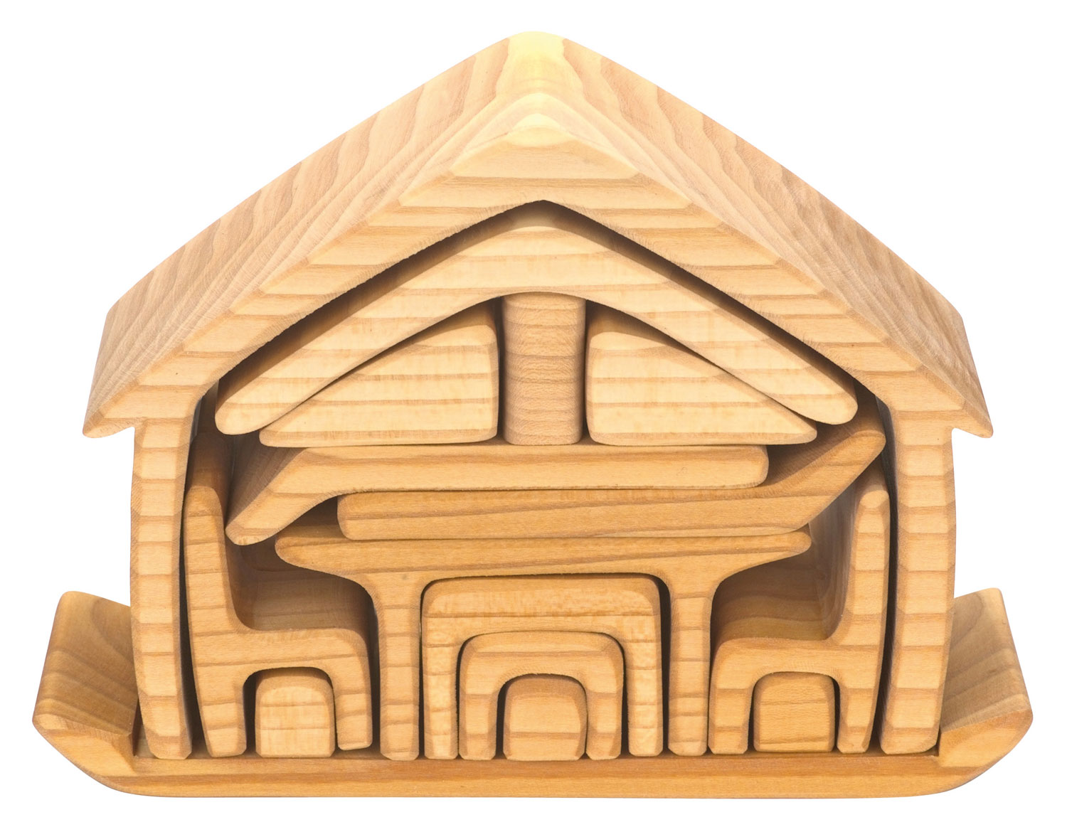 Haus mit Möbel, natur