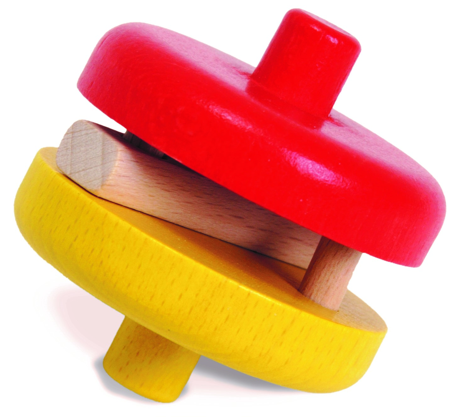 Klapperscheibe rot/gelb Klapperscheibe rot/gelb