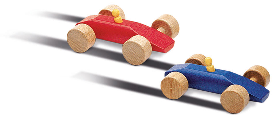 Holzauto Speedy, blau